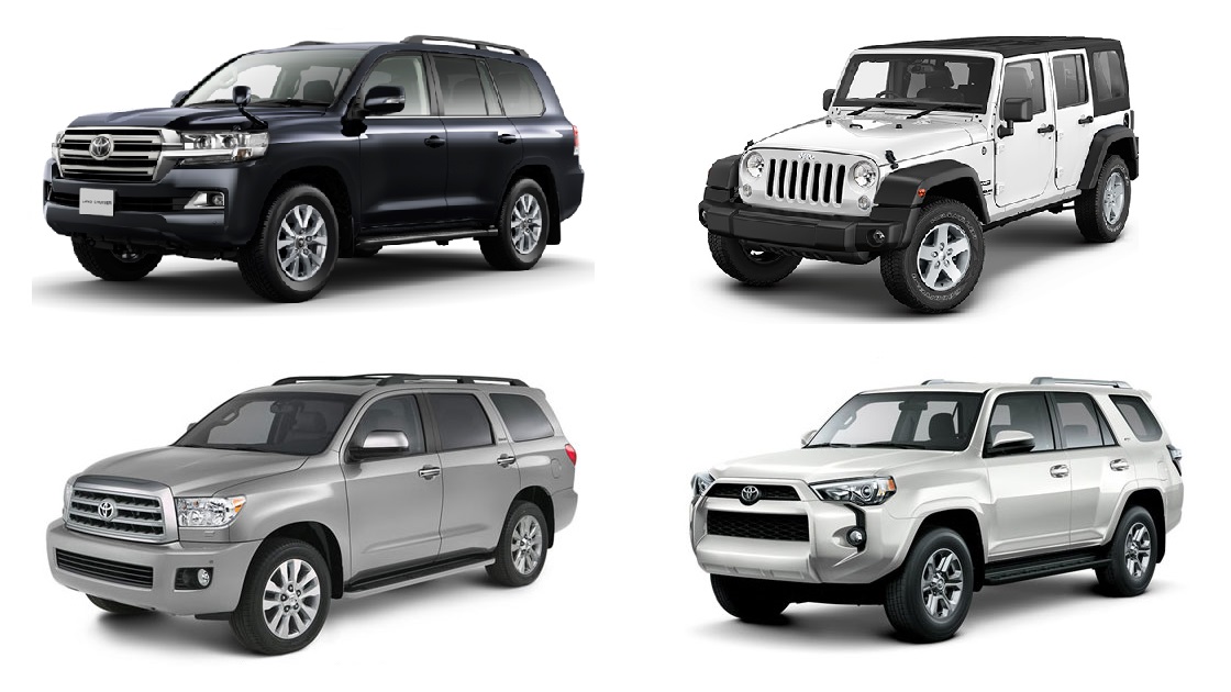 Land Cruiser vs North American SUV Comparison verification of popular North American imported SUVs